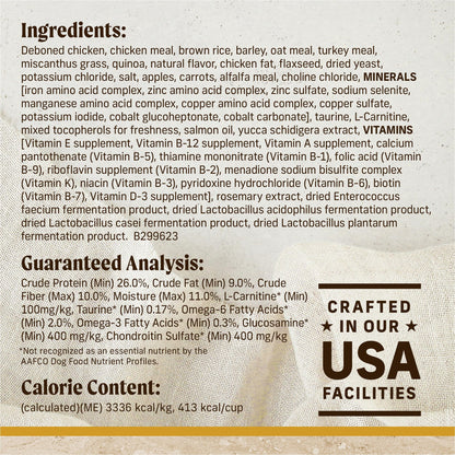 Merrick Healthy Grains Premium Adult Dry Dog Food, Wholesome And Natural Kibble With Chicken And Brown Rice - 25.0 lb. Bag